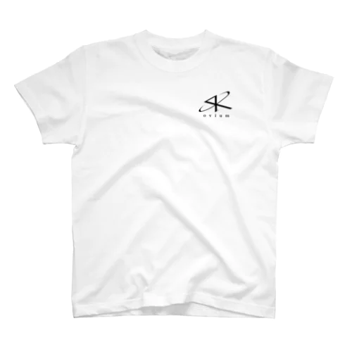 SK ovium 黒ロゴ Regular Fit T-Shirt