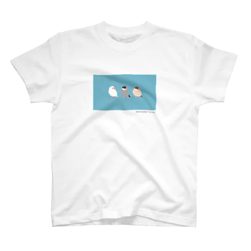 【トリノート】 文鳥たち スタンダードTシャツ