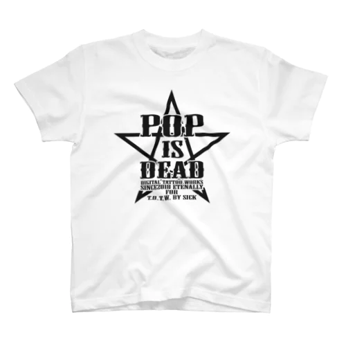 POP IS DEAD rogo_2 スタンダードTシャツ