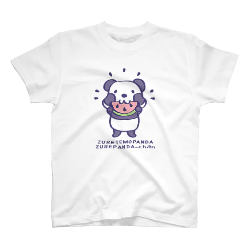 CT41ズレてもぱんだズレぱんだちゃんnewスイカも食べよう*カラフルver. Regular Fit T-Shirt