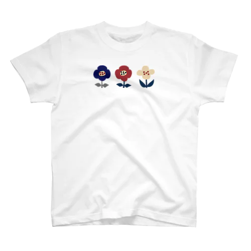 北欧レトロフラワー Regular Fit T-Shirt