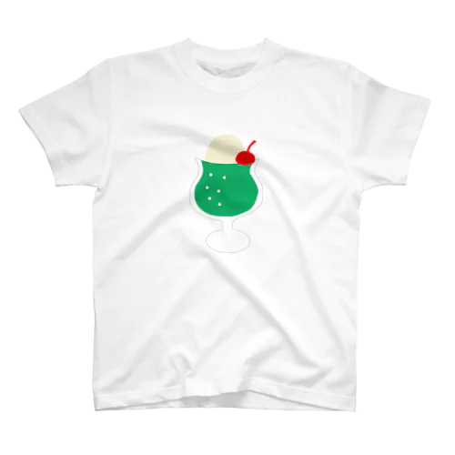 昔懐かしいクリームソーダ Regular Fit T-Shirt