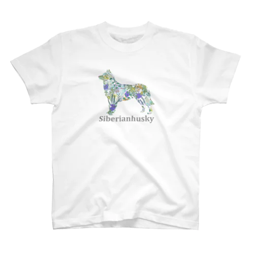 ボタニカル　ハスキー スタンダードTシャツ