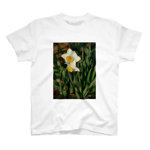 水仙　narcissus　DATA_P_156　春　spring Regular Fit T-Shirt