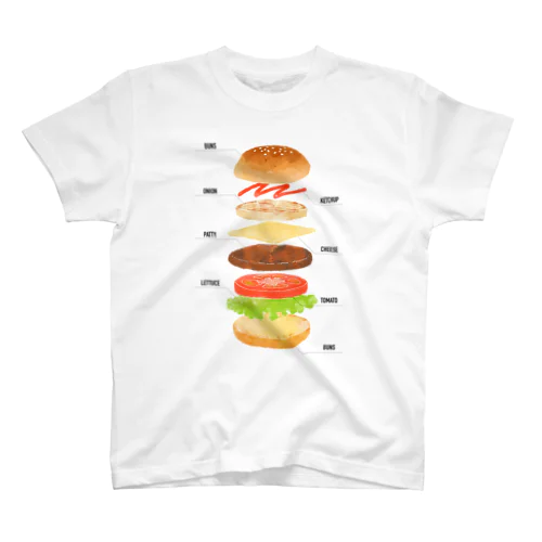 ハンバーガー スタンダードTシャツ