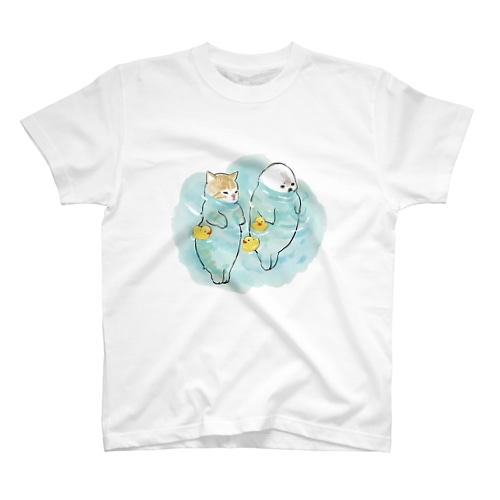 海とにゃんこ Regular Fit T-Shirt