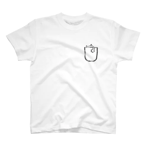 ポッケのネコ Regular Fit T-Shirt