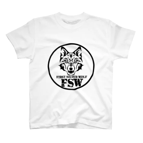 FSW(黒) Regular Fit T-Shirt