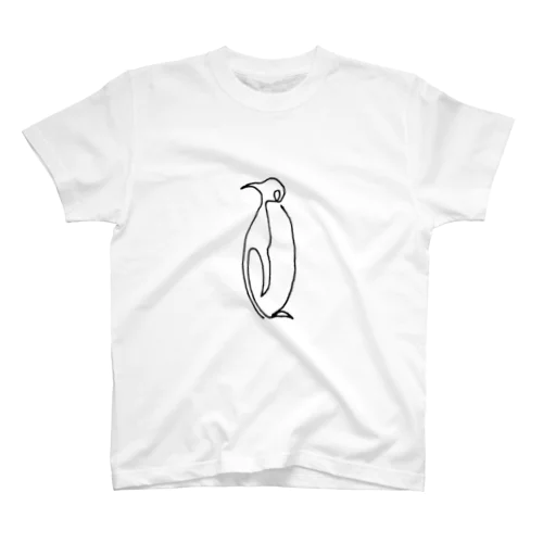 ひとふでがきペンギン スタンダードTシャツ