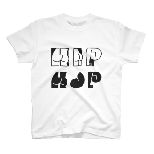 HAPPY ASS HIP HOP! 黒 スタンダードTシャツ