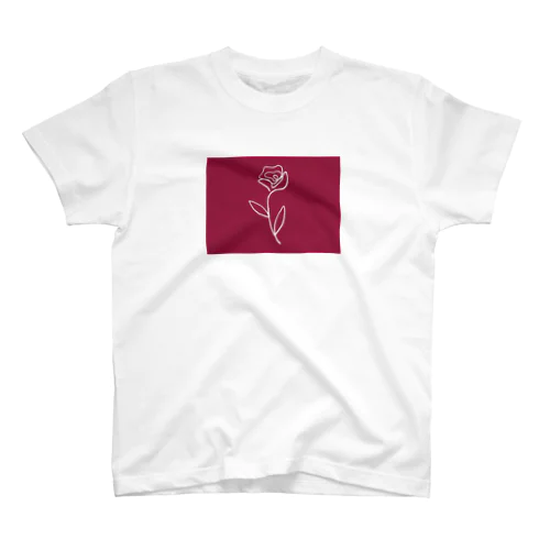 1本のバラ Regular Fit T-Shirt