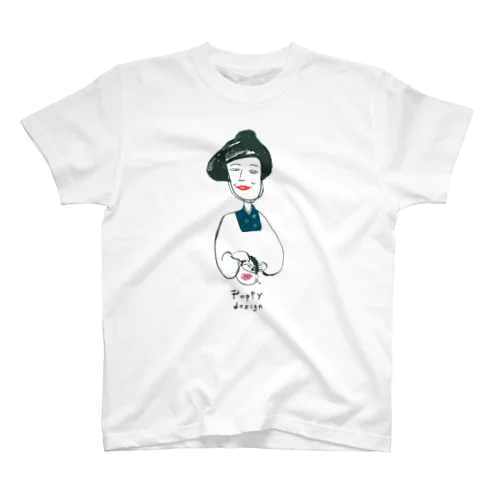 はんなりポピーさん Regular Fit T-Shirt