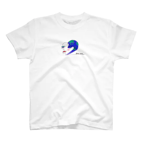 ONE LOVE colored with love hearts ver. Regular Fit T-Shirt