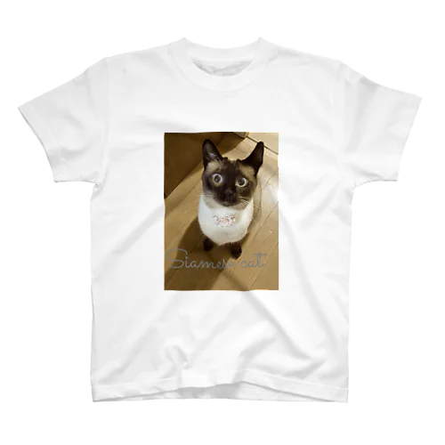 Siamese cat シャム猫 Regular Fit T-Shirt