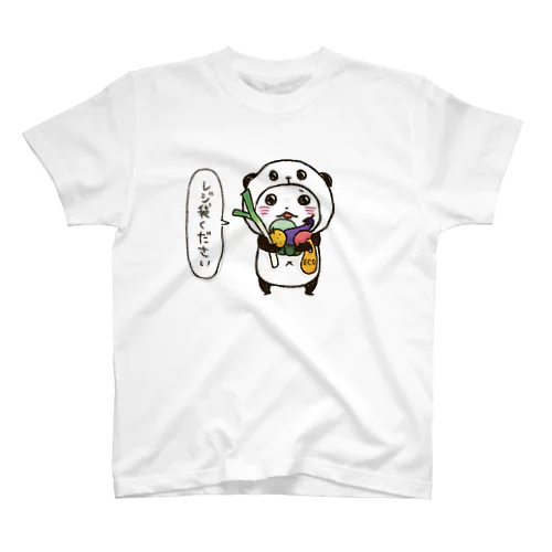 パンダinぱんだ(レジ袋) 티셔츠