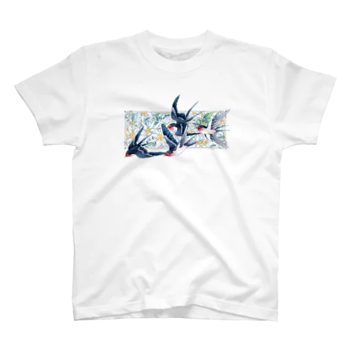 ツバメ＆エーデルワイス 티셔츠