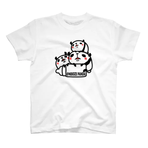 ＠NEKOZE PANDA③ Regular Fit T-Shirt