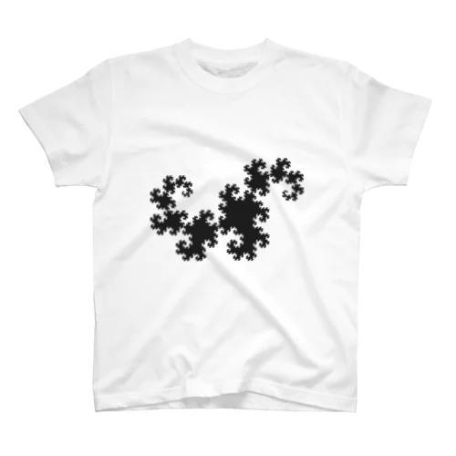 Fractal Dragon Curve Regular Fit T-Shirt