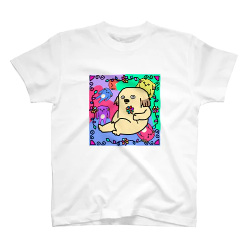 カラフル シーズ犬 スタンダードTシャツ