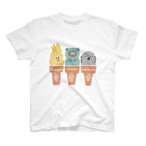 たぬフレのアイスクリームやさん Regular Fit T-Shirt