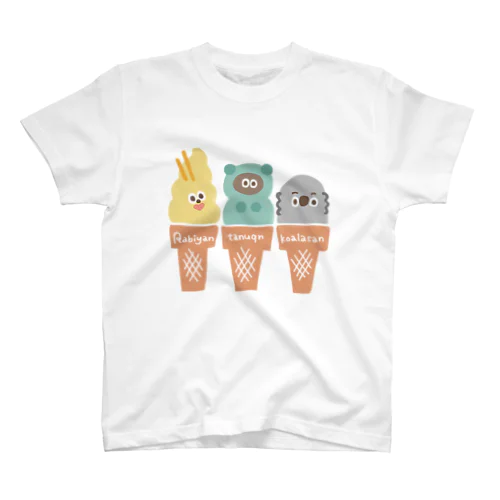 たぬフレのアイスクリームやさん Regular Fit T-Shirt
