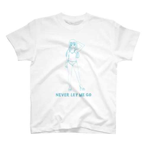 Illustration "NEVER LET ME GO ＜ブルー＞"  スタンダードTシャツ