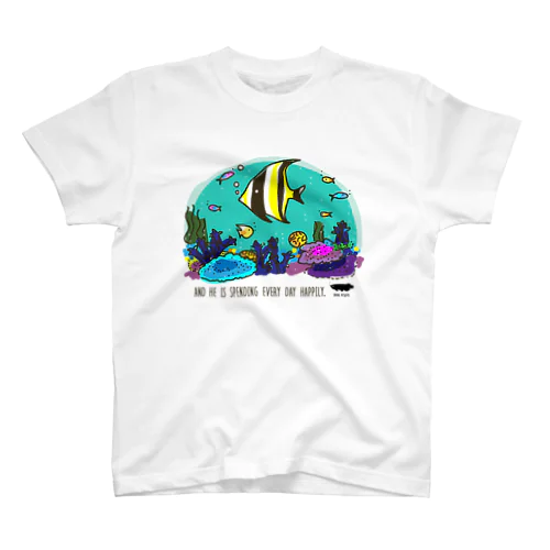 ゆる熱帯魚　ツノダシ スタンダードTシャツ