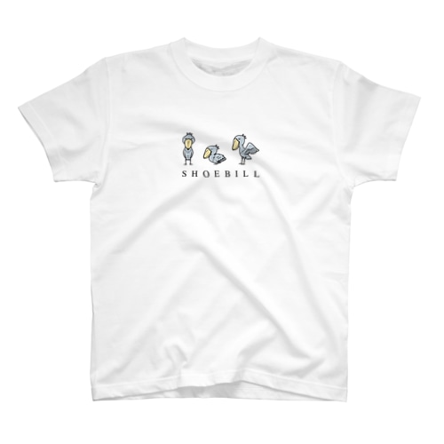 １、２、３羽のハシビロコウ Regular Fit T-Shirt