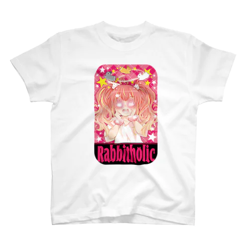 Rabbitholic(文字入り) Regular Fit T-Shirt