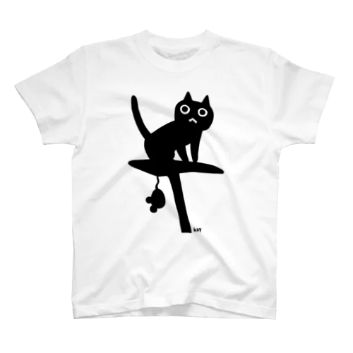 サドルねこ・ブラック Regular Fit T-Shirt