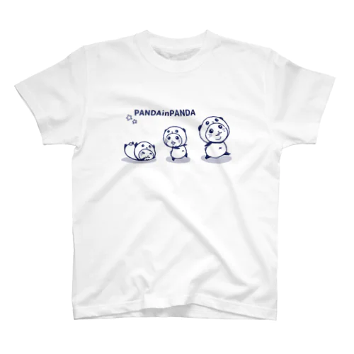 パンダinパンダ(3パンダ) スタンダードTシャツ