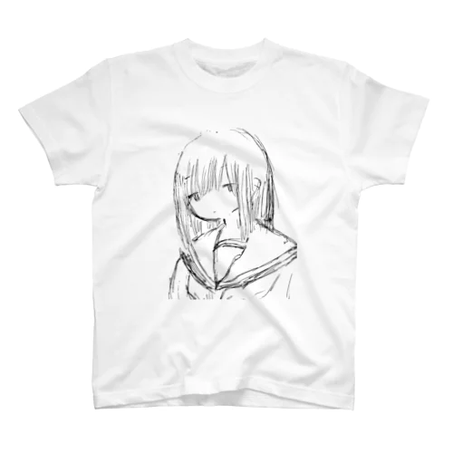 アナログ絵のやち(白黒) スタンダードTシャツ