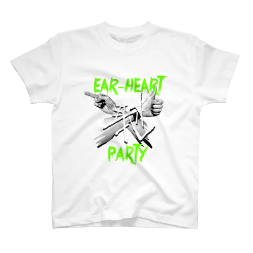 静恥クロス(EAR-HEART) Regular Fit T-Shirt