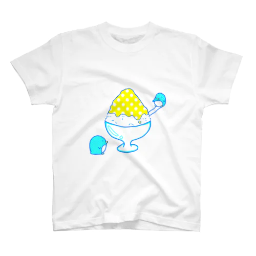 かき氷とぺんぎん (カラー) スタンダードTシャツ