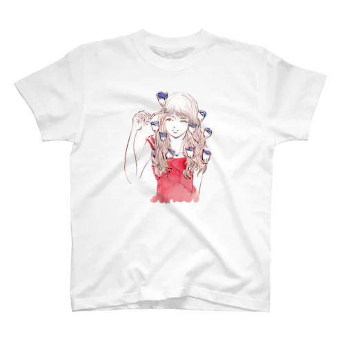 花を摘む Regular Fit T-Shirt