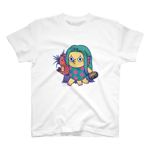 アマビエのビエ子さんと友だち スタンダードTシャツ