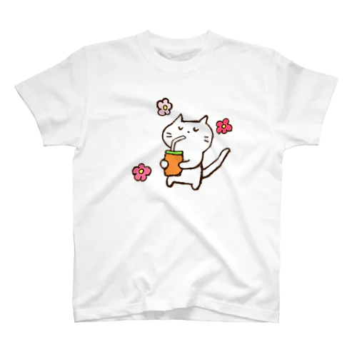 じろにゃんとおいしいドリンク Regular Fit T-Shirt