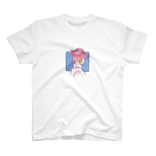 ツーブロック横顔 ピンクver. スタンダードTシャツ