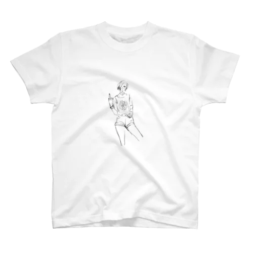 お行儀の悪い女の子 スタンダードTシャツ