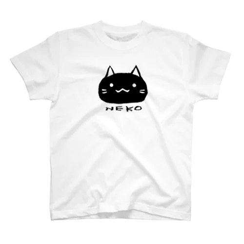 くろねこさん。(くれよんver） スタンダードTシャツ