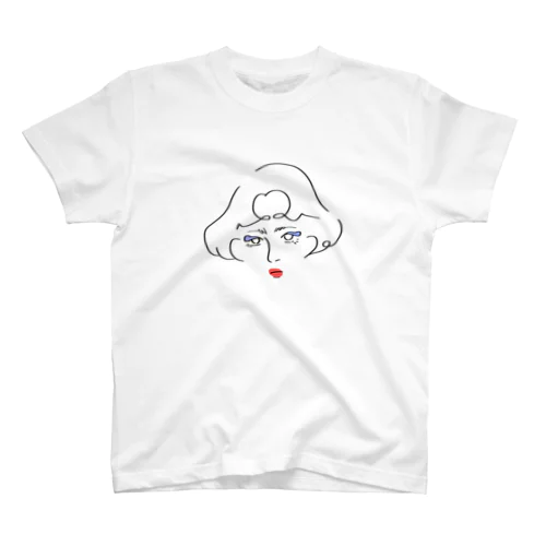 二重の女の子 スタンダードTシャツ