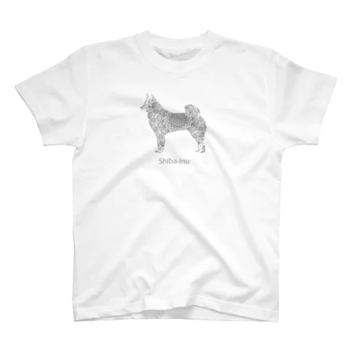 花月　柴犬 Regular Fit T-Shirt