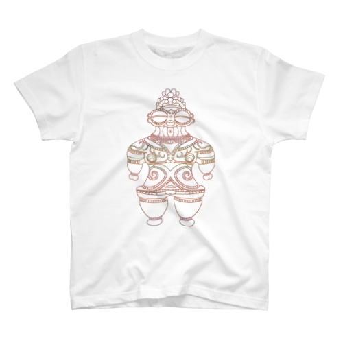 遮光器土偶に想いをよせて（前姿） Regular Fit T-Shirt