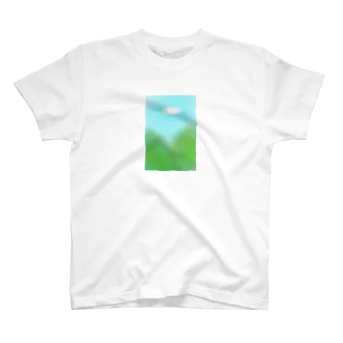 ペイント_山と空 Regular Fit T-Shirt