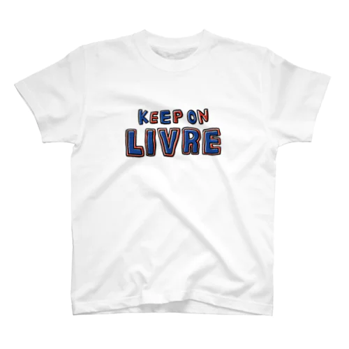 KeepOnLIVRE（青赤ロゴ） Regular Fit T-Shirt