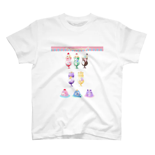 くりーむしょだ＆おぽしさまゼリーメニュー スタンダードTシャツ