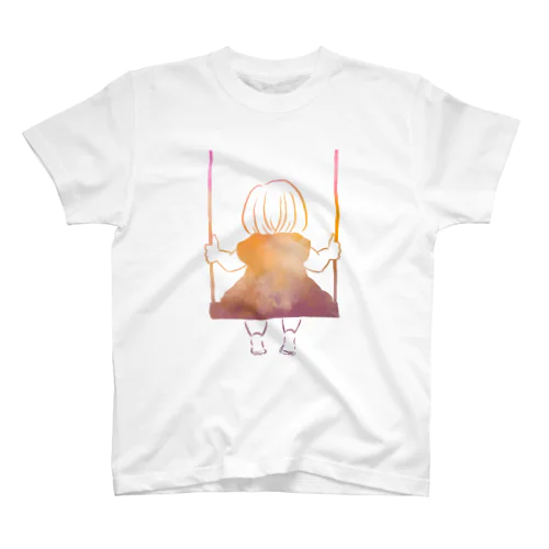 夕暮れの女の子 Regular Fit T-Shirt