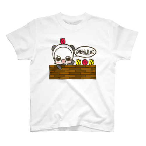 白くまパンダ　Hello スタンダードTシャツ