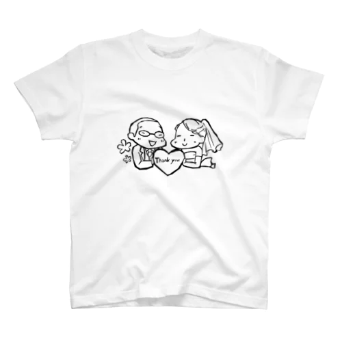 力也&薄子 ウェディングステッカー スタンダードTシャツ