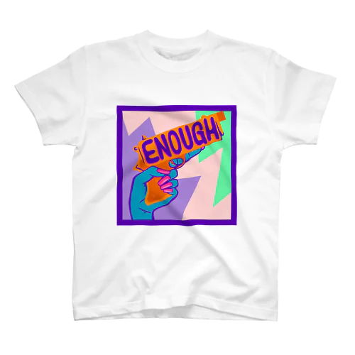 ENOUGH IS ENOUGH!!! ANTI GUN VIOLENCE Regular Fit T-Shirt